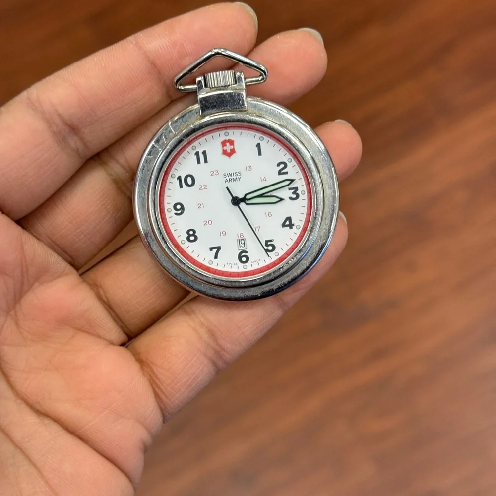 SWISS ARMY POCKET Watch Classic Design heavy vintage - Picture 7 of 7